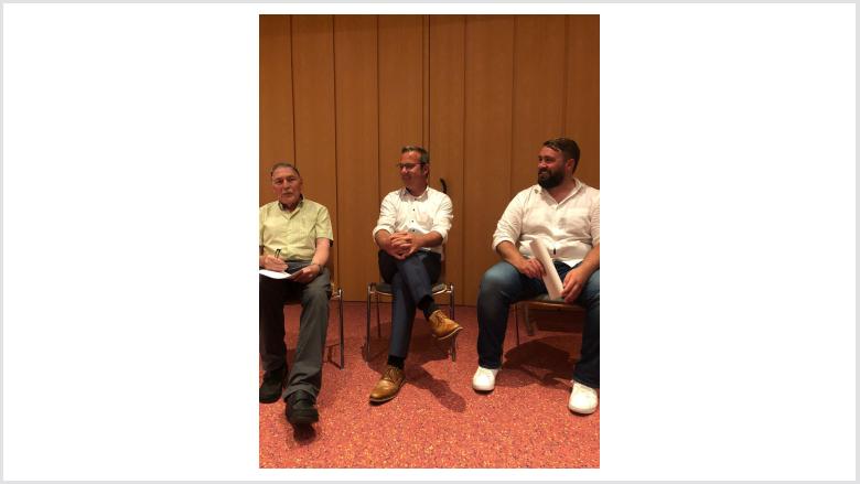 ubiläums-Talk mit Peter Lutz, Raimund Haser MdL und Maximilian Klingele